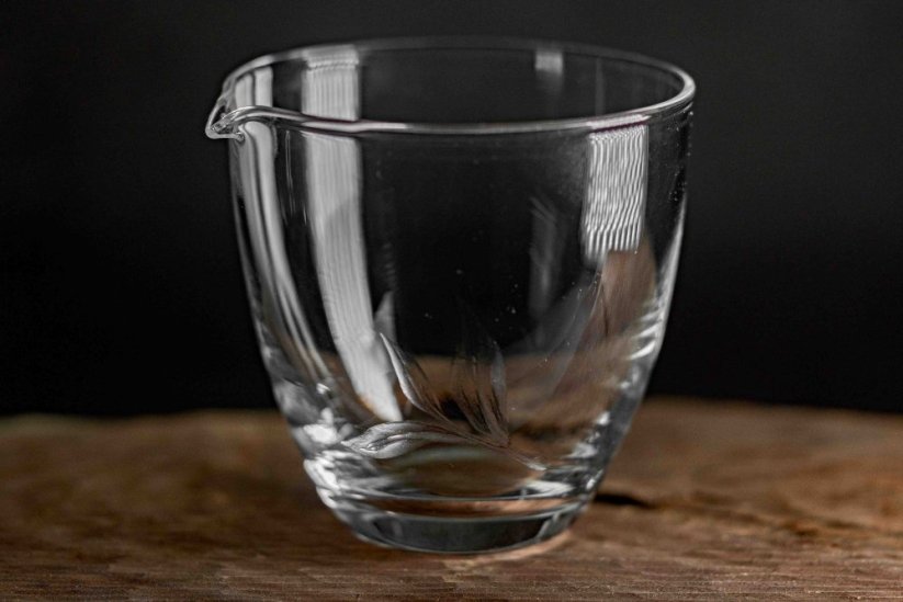 Handmade Czech Glass Carved Pitcher - 250ml