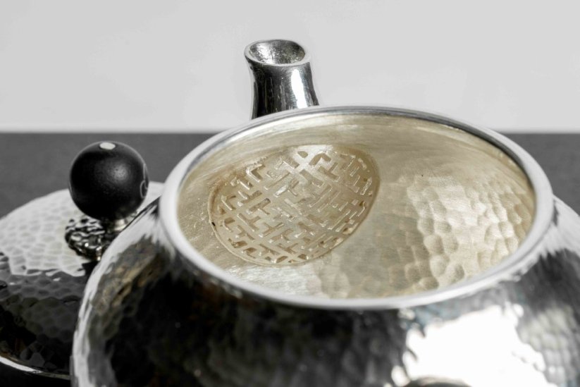 Pure Silver Hammered Tea Pot - 130ml