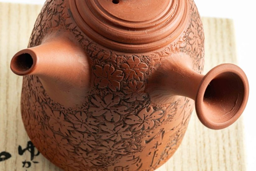 Konishi Yohei Kyusu Flower Carving - 250ml