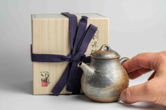 Masaaki Kobashi Ao-Bizen Hidasuki Teapot - 160ml