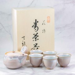 Tenryu Kiln Hagiyaki Set - 320ml + 5*100ml