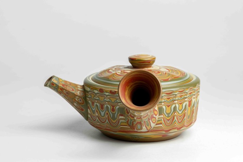 Hakusan Nerikomi Hira Kyusu - 190ml