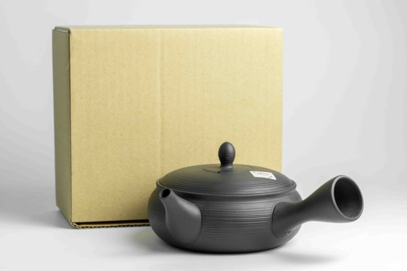 Tamamitsu Umehara Black Hira Kyusu - 230ml