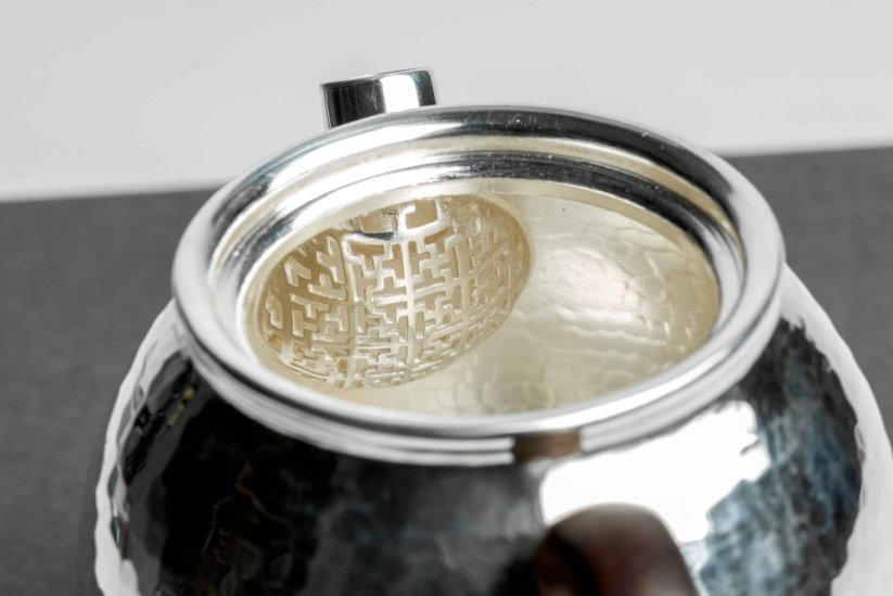 Pure Silver Hammered Tea Pot - 110ml