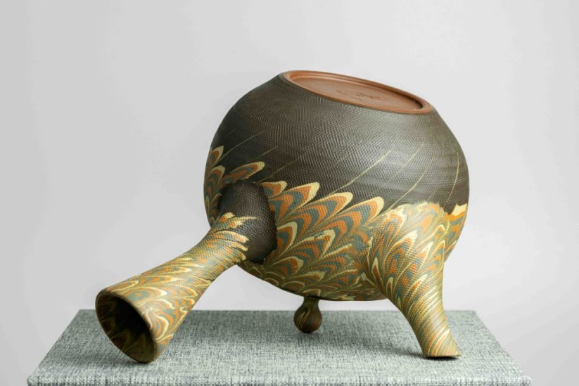 Sawada Hozan Vintage Nerikomi Kyusu - 290ml