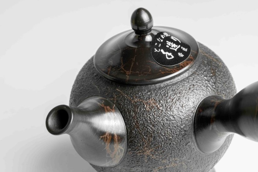 Koshin Marble Seaweed Kyusu - 130ml