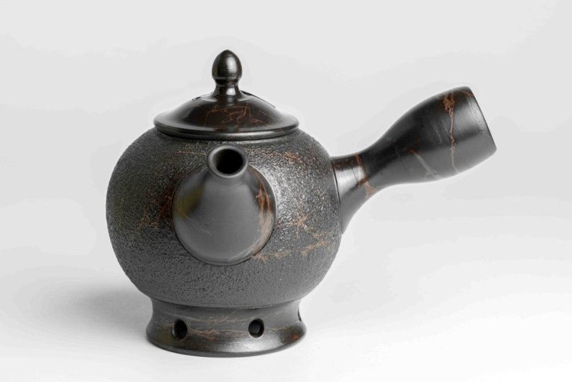 Koshin Marble Seaweed Kyusu - 130ml