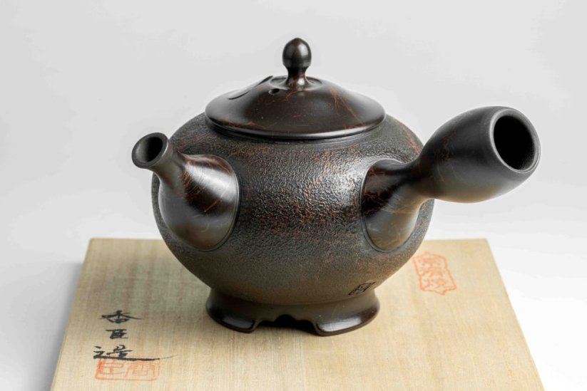 Koshin Marble Seaweed Kyusu - 300ml