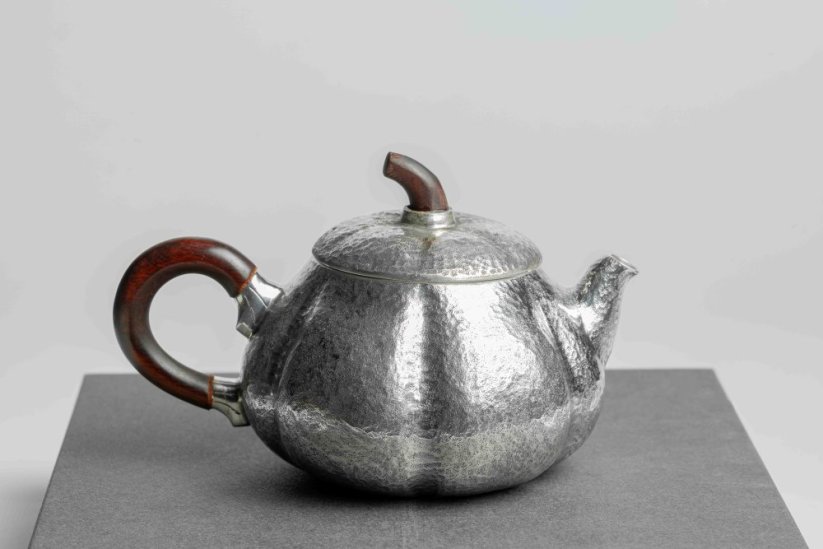 Pure Silver Hammered Tea Pot - 130ml