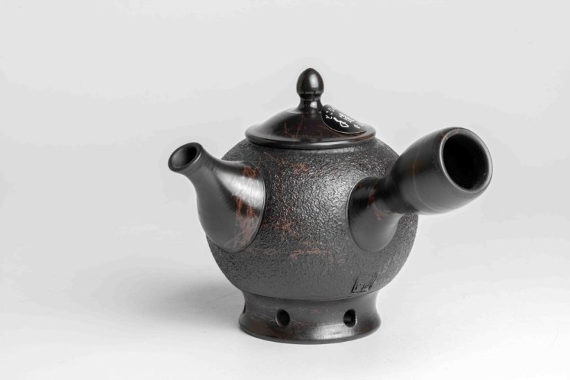 Koshin Marble Seaweed Kyusu - 130ml