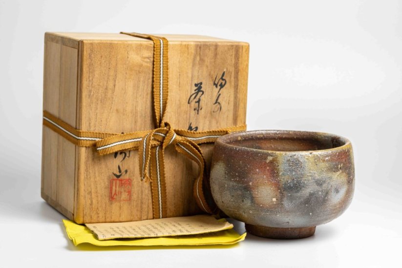 Vintage Tozan Mori Bizen-yaki Chawan