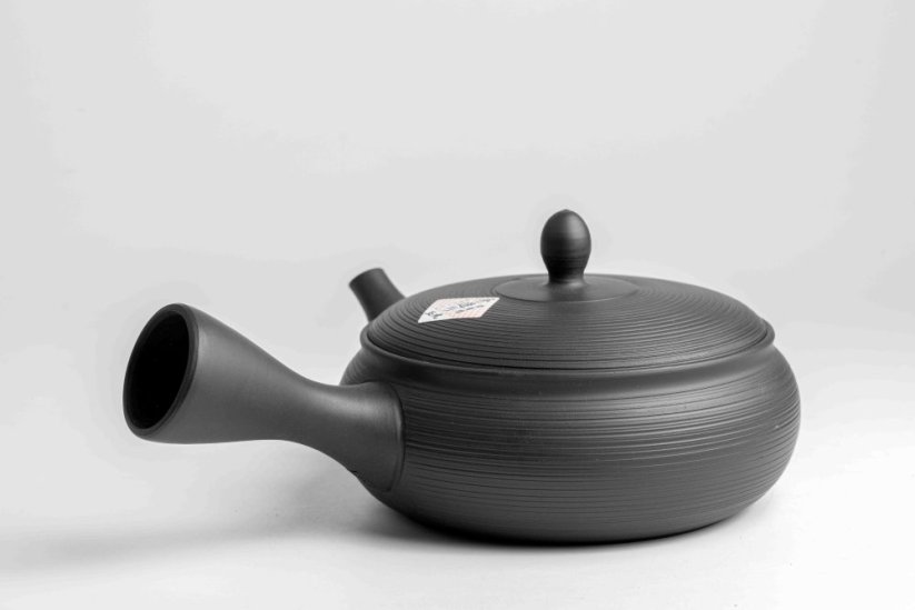 Tamamitsu Umehara Black Hira Kyusu - 230ml