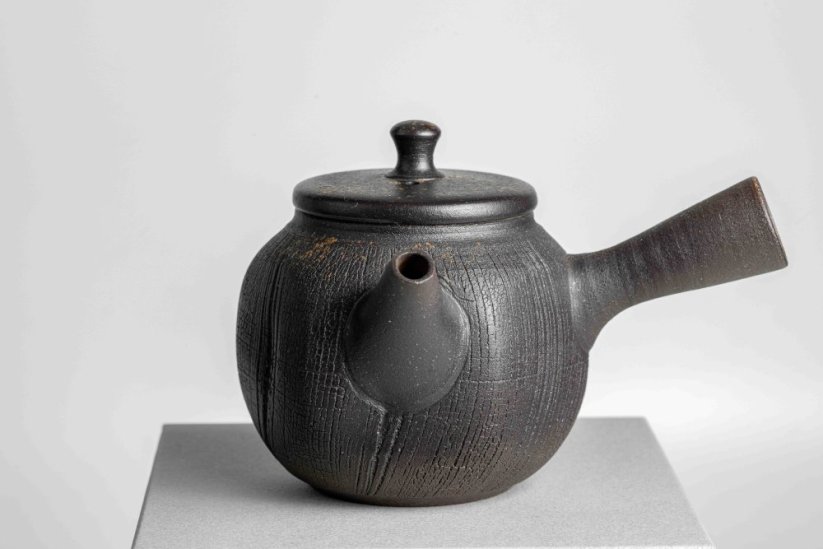 Jinshu Yohen Black Hexagonal Kyusu - 150ml