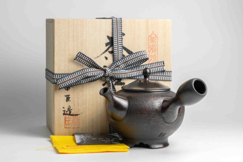 Koshin Marble Seaweed Kyusu - 300ml