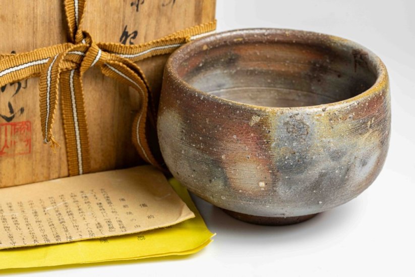 Vintage Tozan Mori Bizen-yaki Chawan