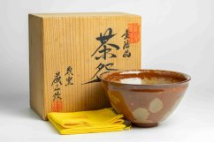 Kato Fujiyama Gold Crystal Tenmoku Chawan