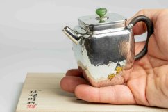 Pure Silver Flowers Tea Pot - 150ml