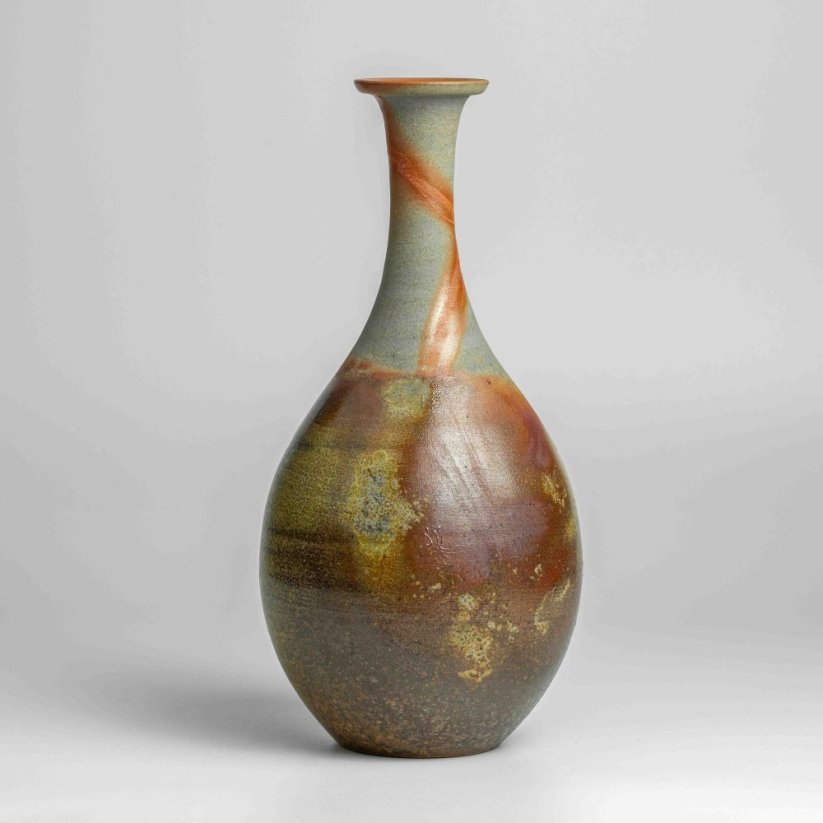 Gorobei Kiln Bizen Vase - 22cm