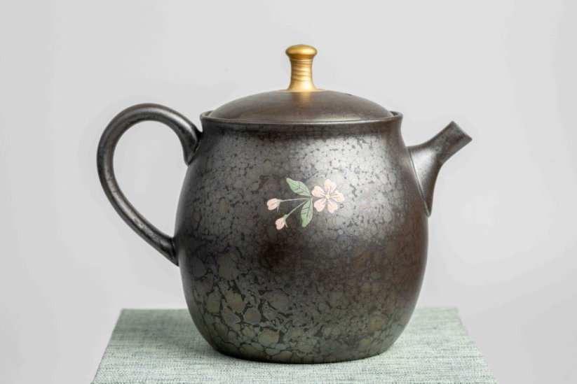 Shoryu Tenmoku Flower Teapot - 270ml