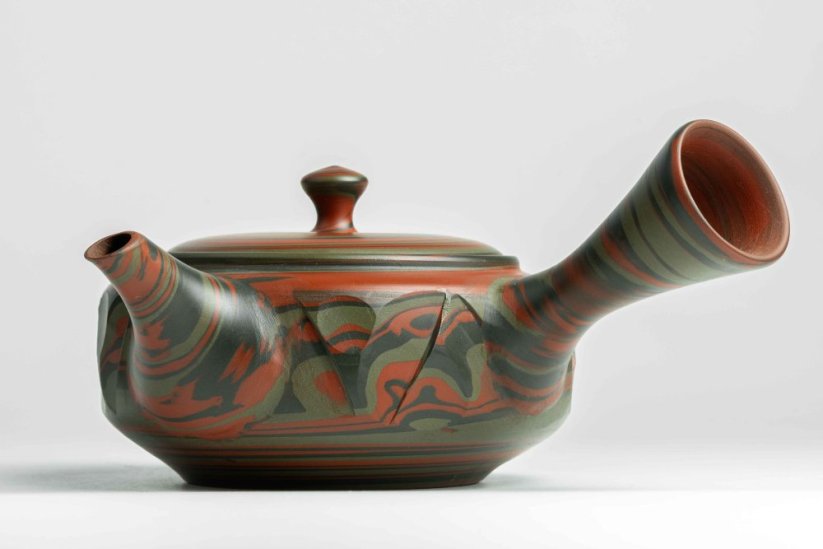 Hozan Sawada Nerikomi Hira Kyusu - 200ml