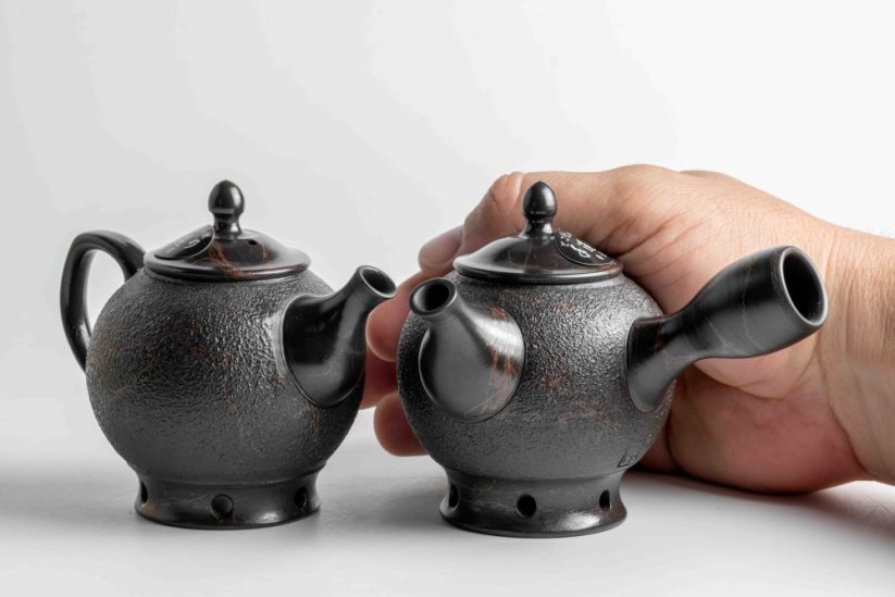 Koshin Marble Seaweed Kyusu - 130ml