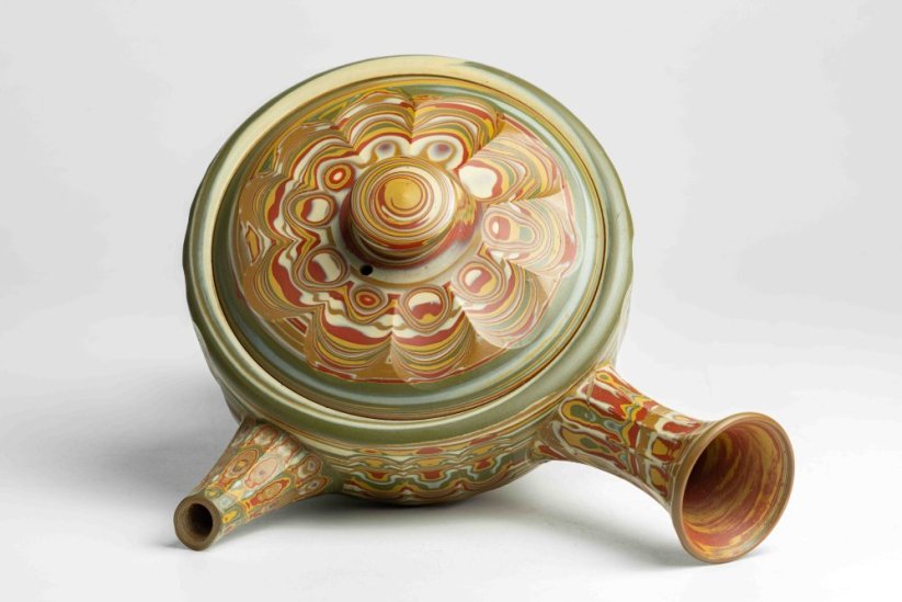 Hakusan Nerikomi Hira Kyusu - 190ml