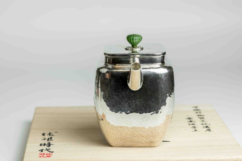 Pure Silver Flowers Tea Pot - 150ml