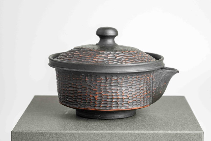 Yoshiki Murata Tsuchime Carved Hohin - 130ml