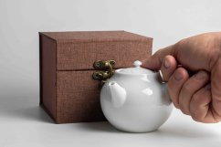 Izushi-yaki Porcelain Peony Kyusu - 250ml