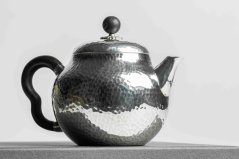 Pure Silver Hammered Tea Pot - 130ml