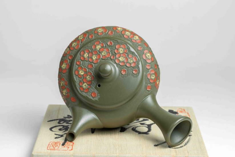 Shunen Mano Double-layer Plum Blossom Kyusu - 250 ml