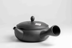 Tamamitsu Umehara Black Hira Kyusu - 230ml