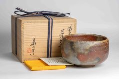 Matsuda Kazan IV Vintage Bizen-yaki Chawan