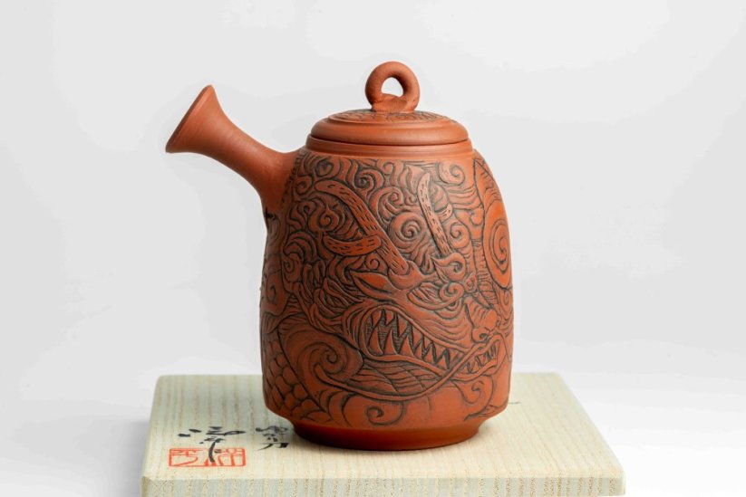 Konishi Yohei Kyusu Dragon.2 Carving - 250ml
