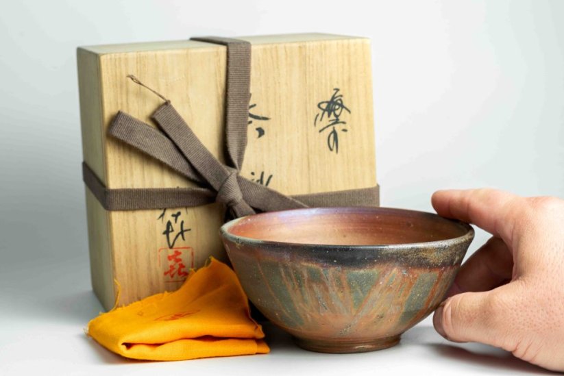 Ando Hiro Hidasuki Bizen Vintage Chawan
