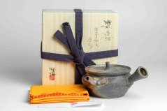 Masaaki Kobashi Bizen Yohen Gold Decorated Kyusu - 180ml