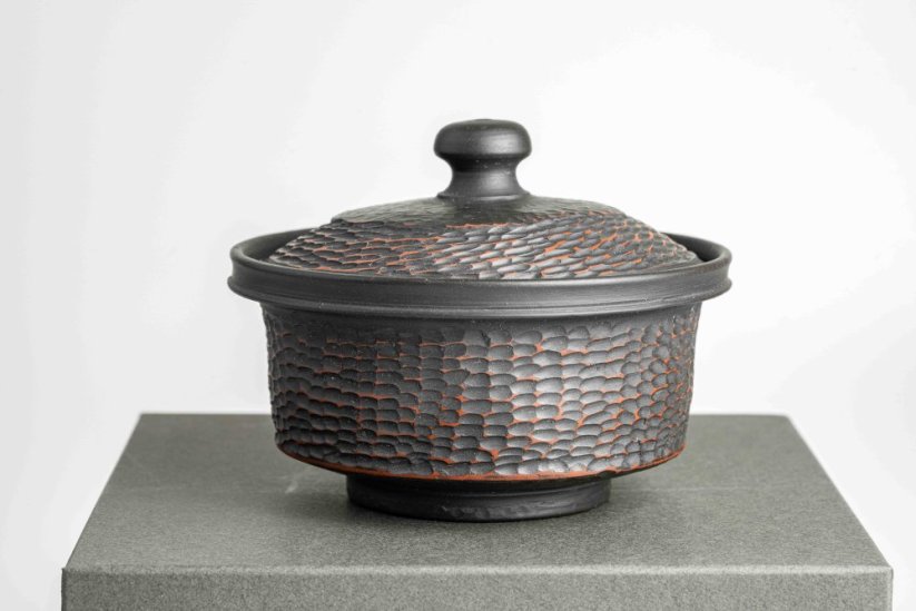 Yoshiki Murata Tsuchime Carved Hohin - 130ml