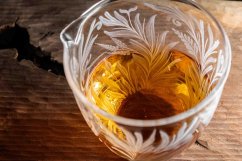 Handmade Czech Glass Carved Pitcher - 250ml