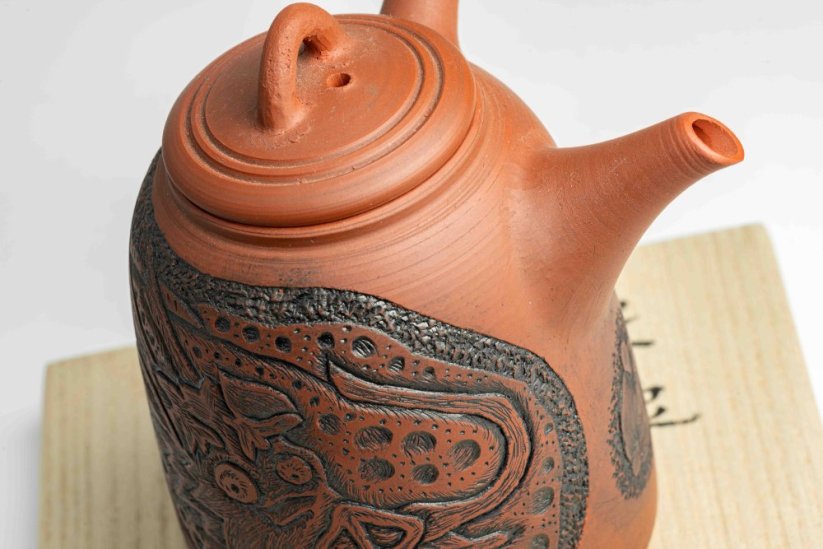 Konishi Yohei Kyusu Dragon.1 Carving - 280ml