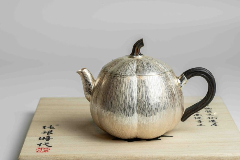 Pure Silver Pumpkin Tea Pot - 140ml