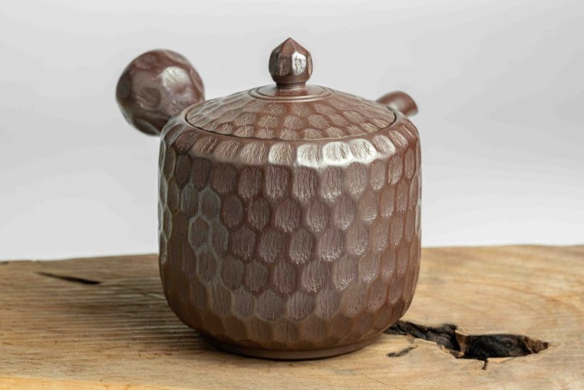 Mori Iroku III Carved Kyusu - 190ml