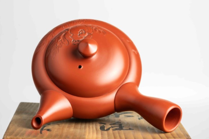 Vintage Gyokuharu Peony Kyusu - 170ml