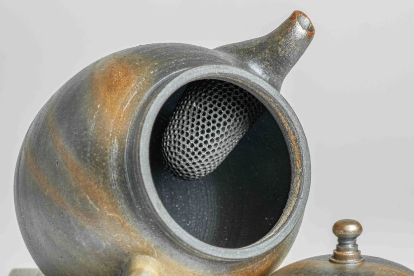 Masaaki Kobashi Ao-Bizen Migaki Hidasuki Teapot - 170ml