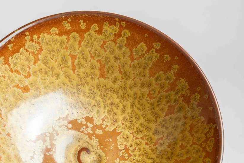 Kato Fujiyama Gold Crystal Tenmoku Chawan