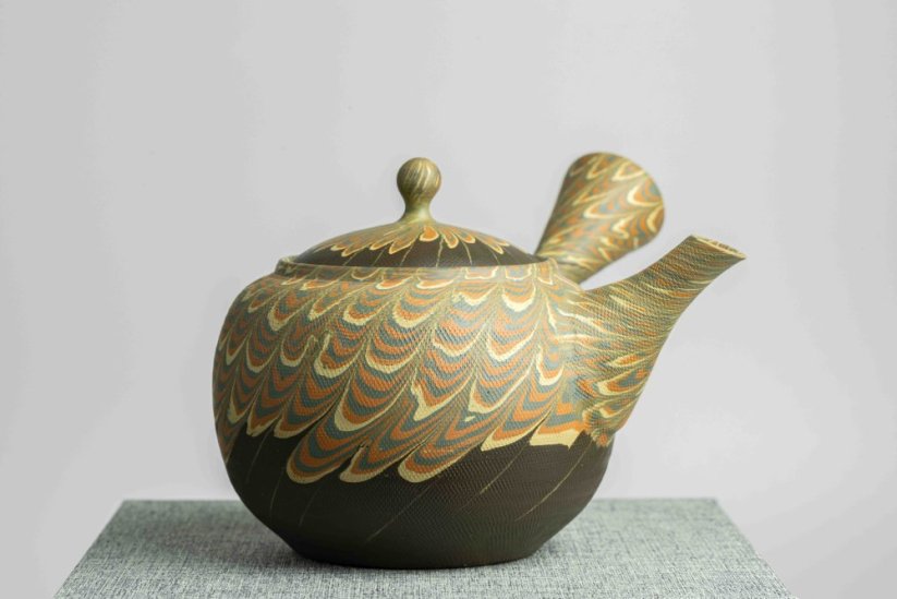 Sawada Hozan Vintage Nerikomi Kyusu - 290ml