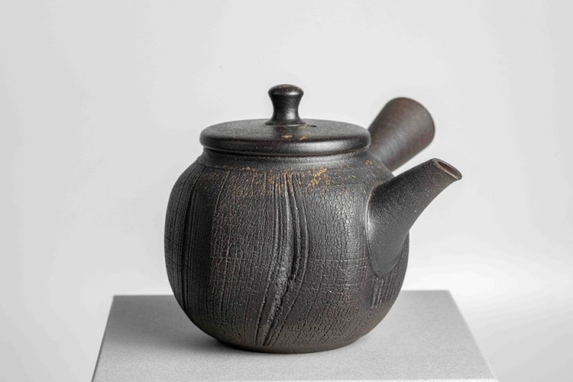 Jinshu Yohen Black Hexagonal Kyusu - 150ml