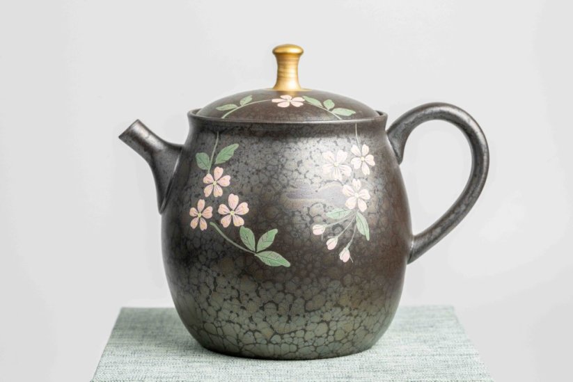 Shoryu Tenmoku Flower Teapot - 270ml