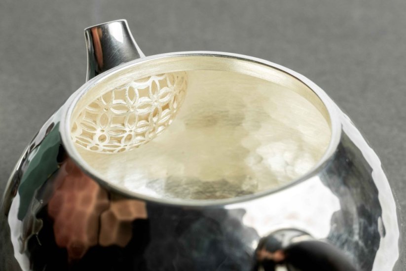 Pure Silver Hammered Tea Pot - 80ml