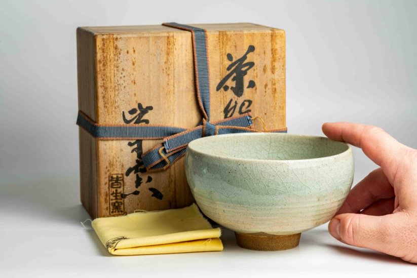 Vintage Hosshoji-yaki Kaike Kiln Chawan