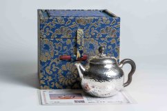 Pure Silver Hammered Tea Pot - 130ml